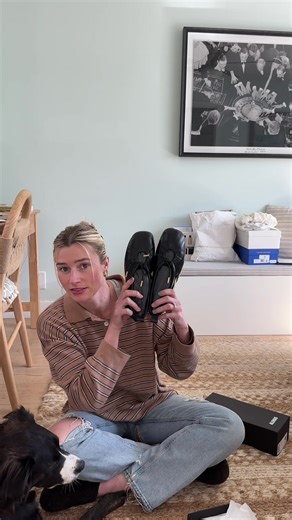 Unboxing New Black Ballet Flats: A Midday Surprise