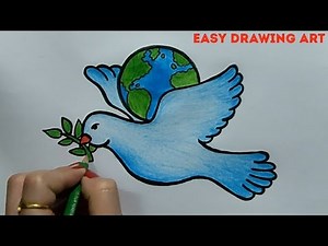 peace poster drawing || how to draw international peace day drawing