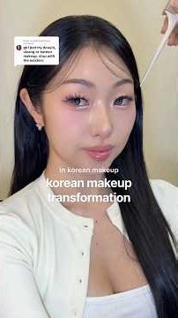 this transformation was INSANE 👀✨#makeuptutorial #transformation #challenge #kpop #koreanmakeup