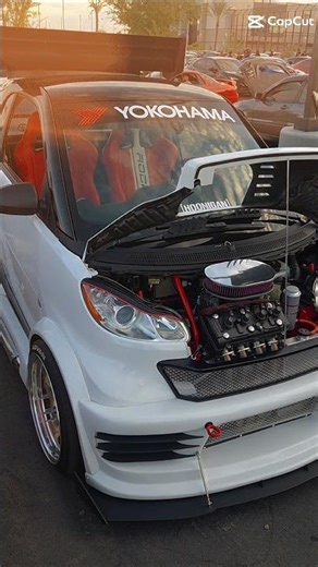 GXR motor swapped into smart car, (ALL WHEEL DRIVE) #smartcars #gxr #carshorts #fyp