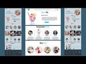 How To Make Ice Cream Website 2023 | Build Multipage website Using HTML, CSS ice cream|ABC Designer