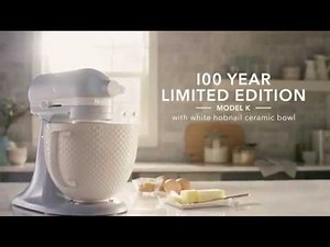 KitchenAid® 100 Year Limited Edition Model K Stand Mixer with Ceramic Hobnail Bowl