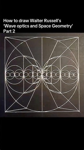 How to draw Walter Russell’s Wave Optics part 2 #natureofflowers #howtodraw