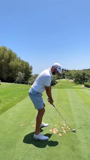 @dustinjohnsongolf controlled fade Swing Tracer 🔥 Created using @shot.tracer PRO MacOS and PC. #livgolf #golfer #golfswing #golfpro #golfislife #shottracer #shottracerapp | Johs Steve