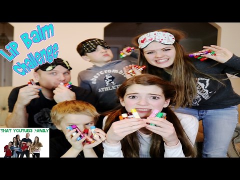 Family Lip Balm Challenge / That YouTub3 Family