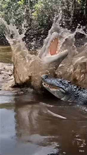 SHARK vs. ALLIGATOR: The Ultimate Swamp Showdown! 🦈🐊
