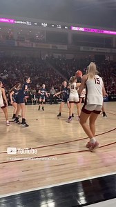 Madelynn Deprey the dish & Bri Levesque the finish for Caribou in QF action vs PI #basketball | Eastern Maine Sports