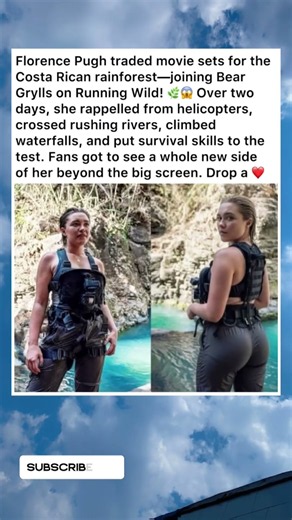 Florence Pugh left Hollywood behind for a wild Costa Rican adventure! 🌿😱🔥 #Shorts