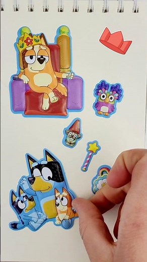 🔥 Adorable Bluey Stickers You've Just GOT to Get Your Hands On! 🎉✨#craft #diy #sticker #cute #bluey