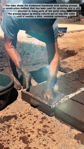 How Bricks Are Made by Hand | Traditional Brick Making Process! #shorts
