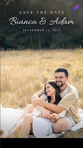 ok but since when do save-the-dates MOVE?? 👀 #savethedate #weddingideas
