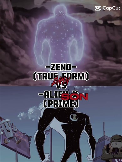 Zeno (True form) vs Alien X