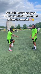 Facts!! The FASTEST goal ever was scored in 2 seconds #football #soccer #footballskills | Freda Ayisi Football Challenges