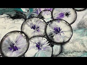 #169 EASY Acrylic Pouring Marble Painting with Balloon Smash Technique AND 3D Bubbles TUTORIAL.