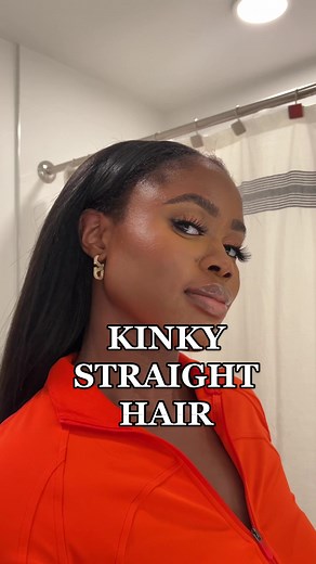 Kinky Straight 18-Inch V Part Wig | Hair Tutorial & Styling Tips