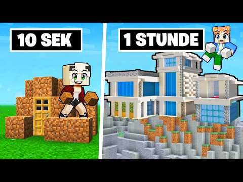 10 SEKUNDEN vs. 1 STUNDE BERG-BASE BAU CHALLENGE!