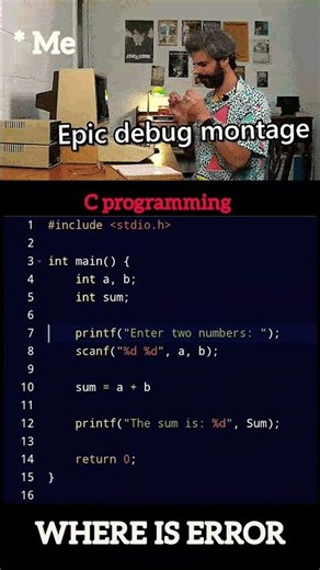 ERROR IN THE PROGRAM #shorts #coding