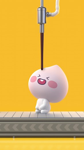 Delicious PeachFiv Chocolate Animation featuring Kakaofriends