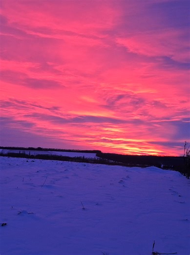 Gorgeous Winter Sunset: A Breathtaking View