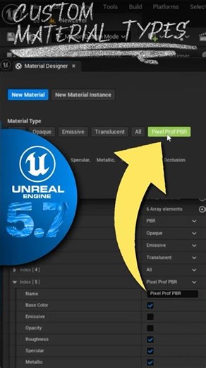 Create Custom Material Types for Unreal Engine Material Designer