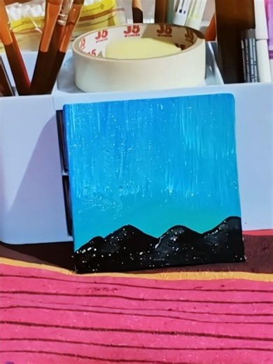 Easy Arora Drawing ✨ Blue #easy #art #begginers