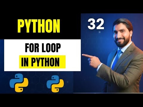 #32 For Loop in Python 🔥 | Complete For Loop Tutorial for Beginners in Hindi