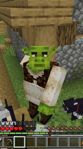 Shrek in Minecraft #minecraft #bestminecraftclips #minecraftmemes #memes