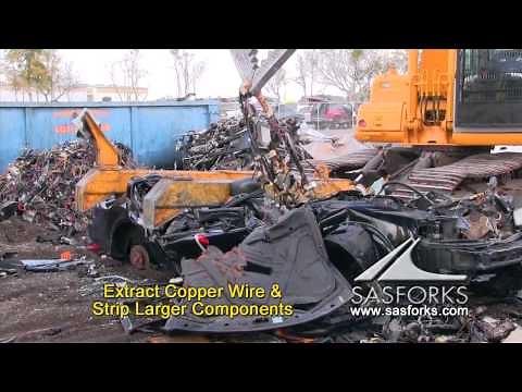 SAS FORKS EXTREME Auto Processor Scrap Car Dismantler