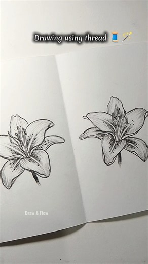 Drawing Using Thread #art #shorts