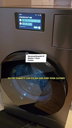 Samsung is also bringing AI to your laundry with it’s washer and dryer combo! @SamsungUS #samsungconnected #bespokeai #washeranddryer #washer #dryer