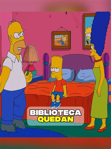 Marge y Homero castigan a Bart en Los Simpsons
