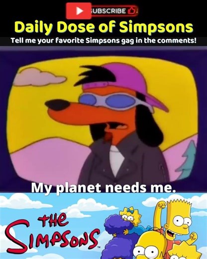 THE SIMPSONS JOKES: POOCHI RETURNS TO HIS HOME PLANET. #thesimpsons #simpsons #clips #edit #shorts