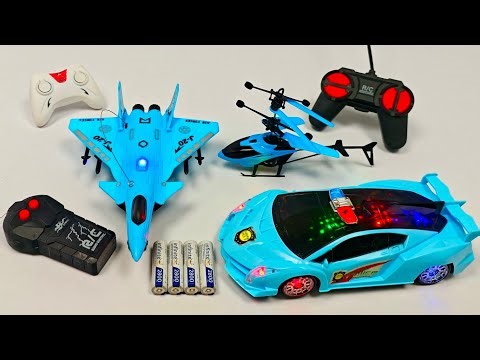 Radio Control Airplane A380 & Remote Control Police Car | Radio Controlled Helicopter | Police Car