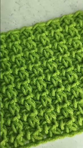 Crochet Stitch in Olive Yarn 🌿 Unexpected but Beautiful