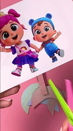 DIY Mermaid Craft! Lets Swim! #littleangel #shorts #learningvideos