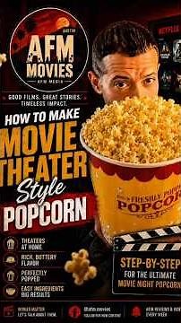 How to Make REAL Movie Theater Popcorn at Home 🍿