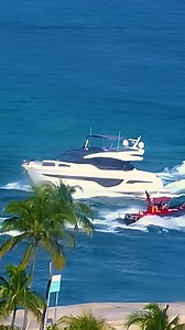 What type of yacht is this entering Haulover Inlet? 🌞 #yachts #yachtlife #miami #fblifestyletyle #hauloverinlet | Boca Inlet