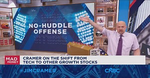 Institutional money fled bubble stocks and moved into non-tech, says Jim Cramer