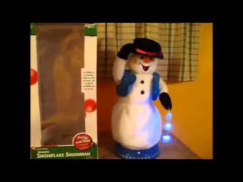 Gemmy - Spinning Snowflake Snowman (1-song version)