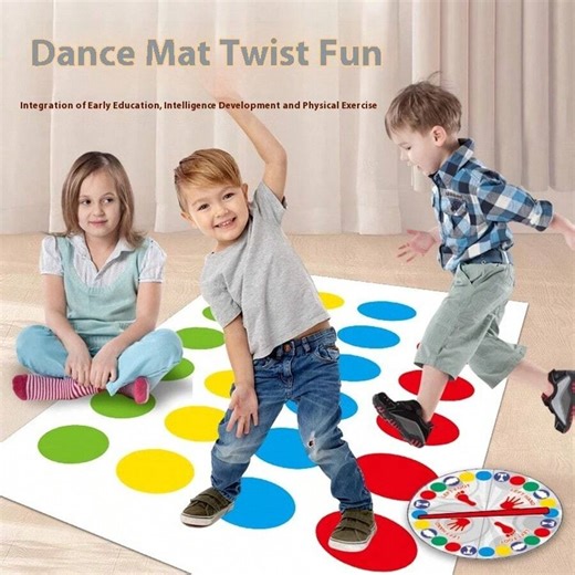 2025 New Interactive Dance Mat Board Game, Party Game For Kids, Multiplayer Family Fun Twist Toy, Gift For Boys And Girls