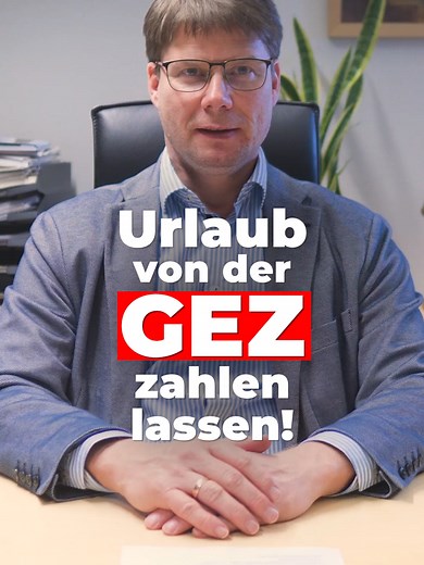 😄 Lassen Sie sich den nächsten Urlaub von der GEZ finanzieren mit der Aktion GEZ-Schadensersatz! Schritt 1: Auf gfrei.news/gez-dsgvo/ gehen und Formular herunterladen. Schritt 2: Formular ausfüllen und abschicken. Schritt 3: Nächsten Urlaub planen! 🌞