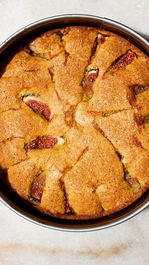 fig & olive platter | Fig Almond Cake - almond cake, topped with sweet sticky figs and served with a drizzle of floral honey 🍯 the perfect cake to make during... | Instagram