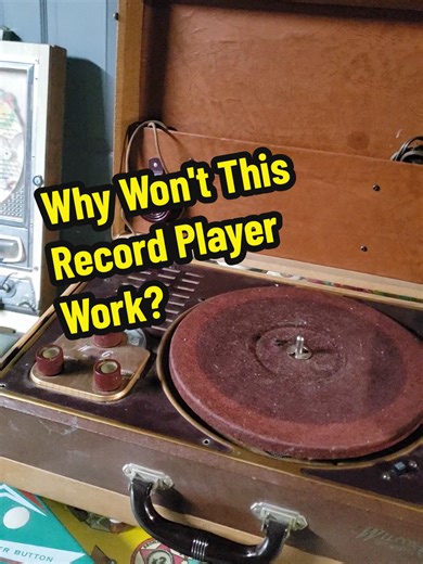Why Won't This Record Player Work? #retro #vintage #record #music #electronics