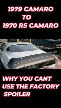 Why you got to change your spoiler on your camaro conversion