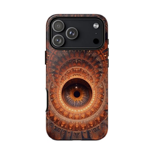 Phone Ink - Radiant Eye Orange Abstract Kaleidoscope Case: iPhone | Galaxy | Pixel - Lifetime Warranty - Etsy