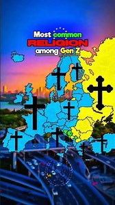 including atheism🔴 Most Popular Religion in Europe (GEN Z)🇪🇺✝️⚛️