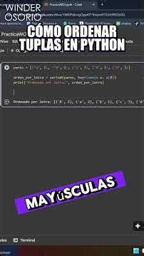 ¿Sabías que puedes ordenar pares en Python súper fácil?