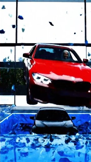 A sleek black sports car is being washed in a modern, brightly lit space #interiordesign