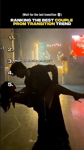 How did they pull this off? 🤯 Ranking the best couple prom transition trend #prom #glowup #couple