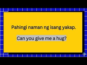 EASY TAGALOG-ENGLISH TRANSLATION/SENTENCES FOR DAILY CONVERSATION-9 #tagalogenglishtranslation
